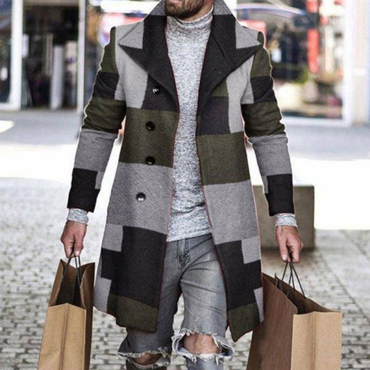 Men's Fashion Casual Print Jacket Top