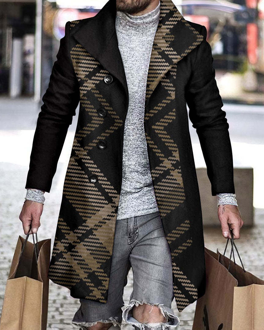 Men's Fashion Casual Print Jacket Top