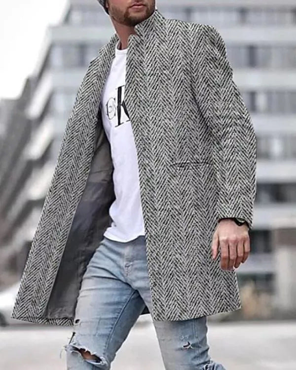 Men's Fashion Casual Print Jacket Top